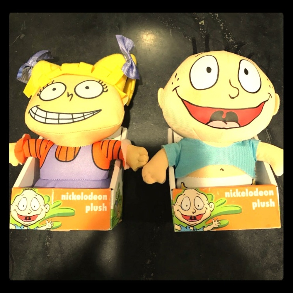 Angelica and Tommy Pickles rugrats plushies